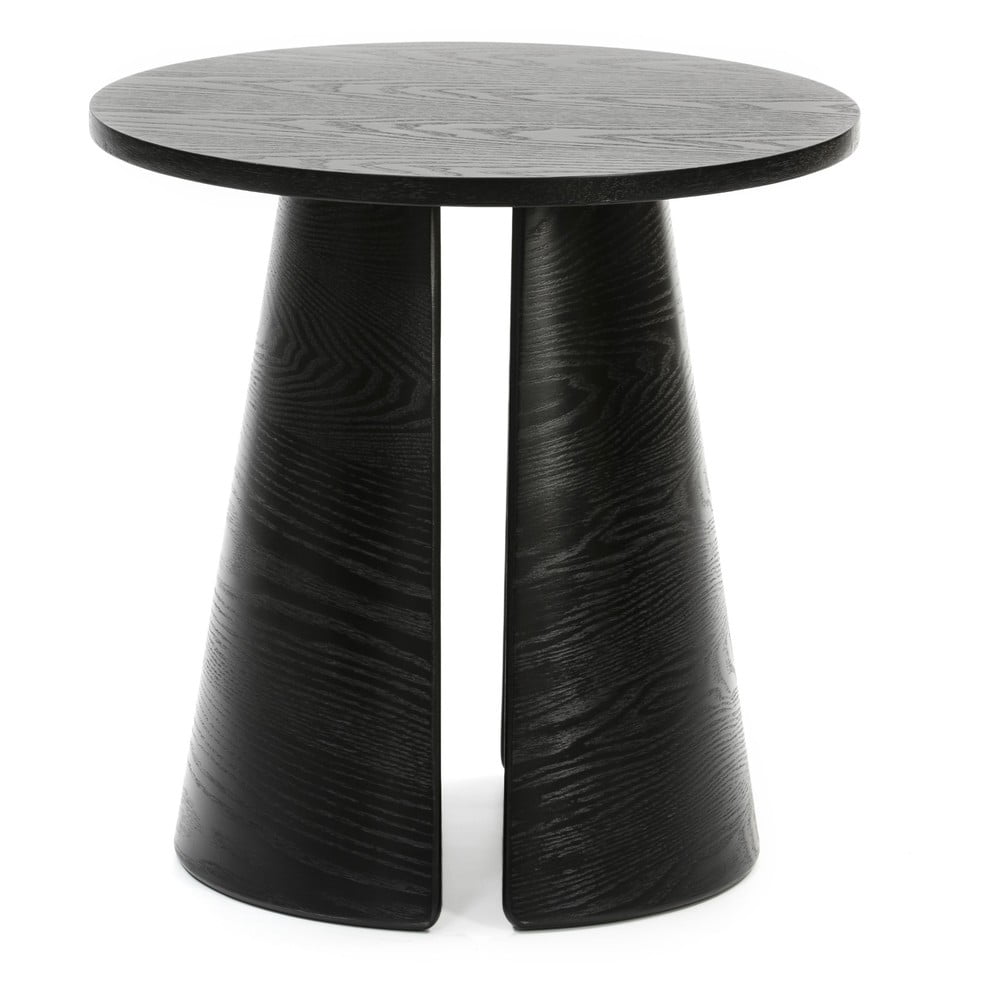 Cep fekete tárolóasztal, ø 50 cm - teulat