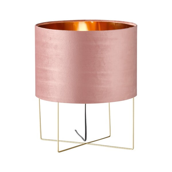 Aura rózsaszín asztali lámpa, magasság 43 cm - Fischer & Honsel