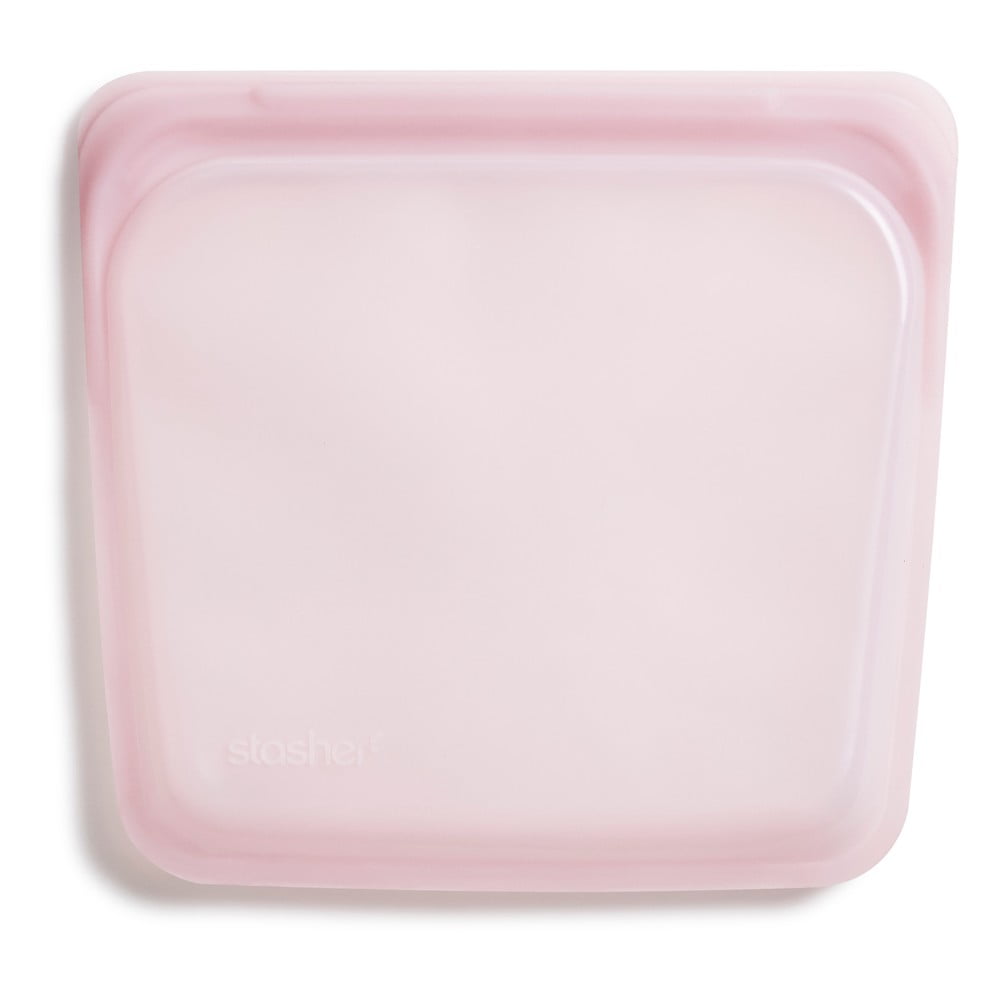 Sandwich rózsaszín zárható zacskó, 440 ml - Stasher