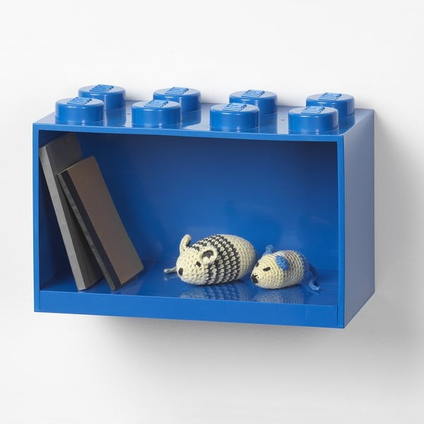 Brick 8 gyerek kék fali polc - LEGO®