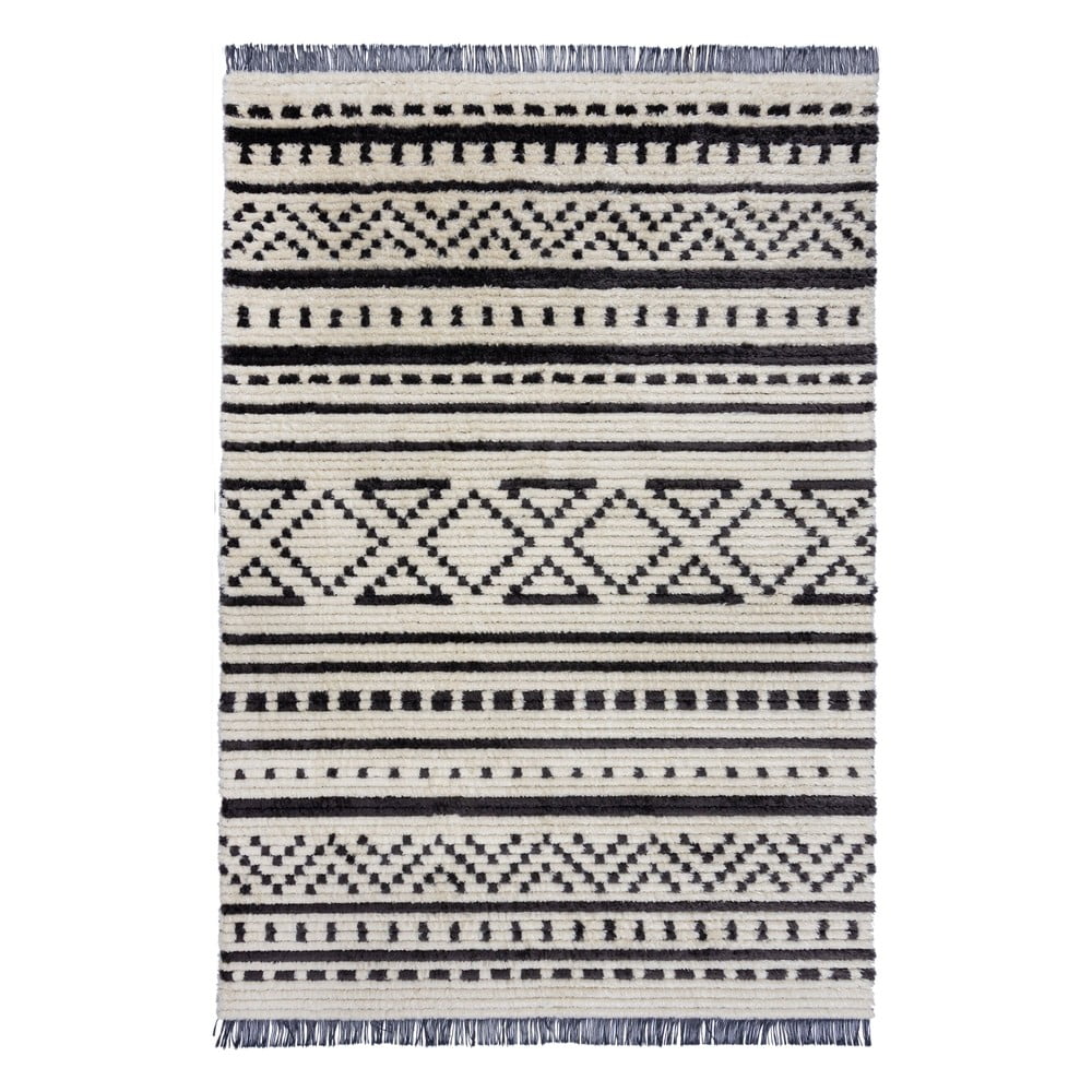 Fekete-fehér szőnyeg 120x170 cm sabri – flair rugs