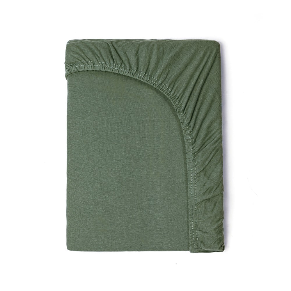 Zöld pamut gumis gyereklepedő, 70 x 140/150 cm - Good Morning