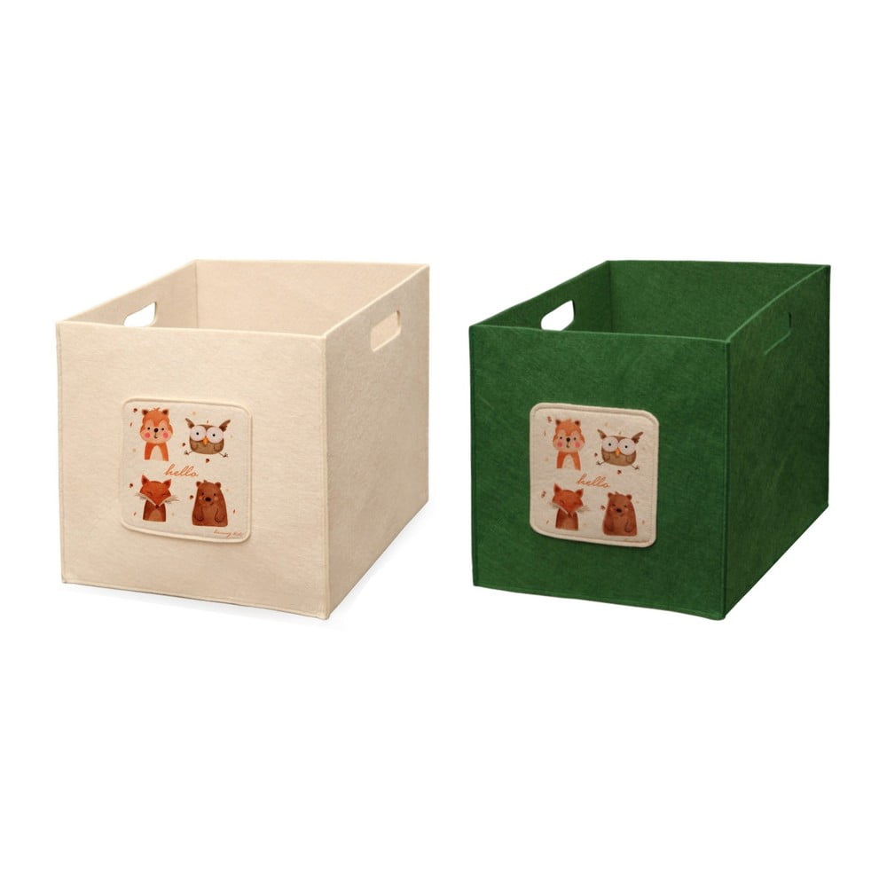 Textil játéktároló doboz szett 2 db-os – Mioli Decor