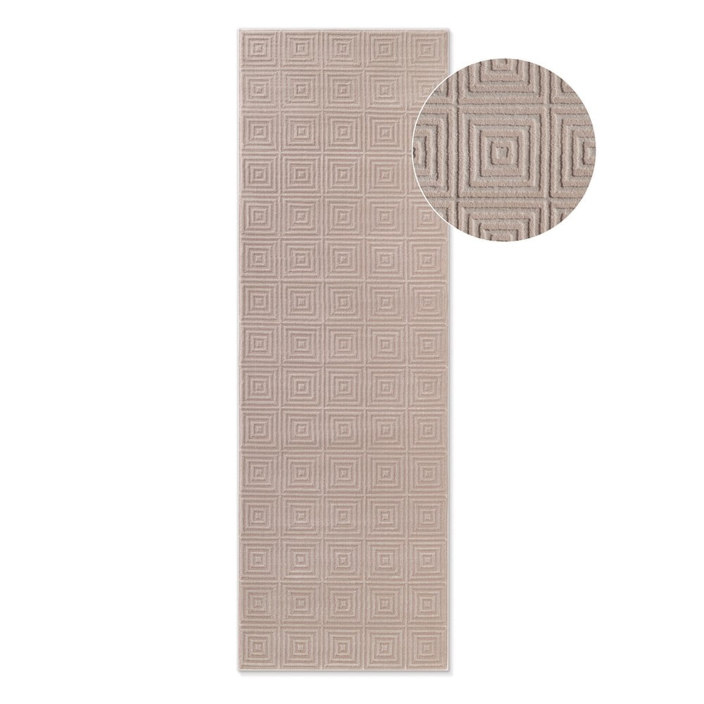 Bézs futószőnyeg 80x240 cm Perles Tourmaline – Elle Decoration