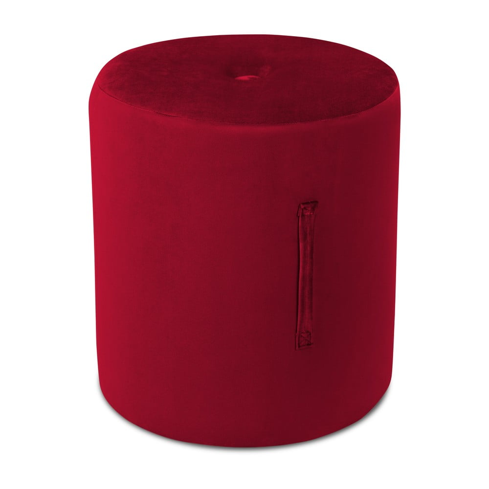 Fiore piros puff, ⌀ 40 cm - Mazzini Sofas