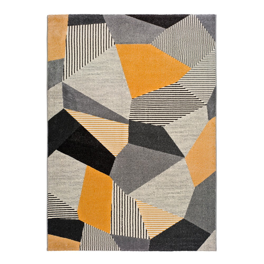 Gladys Sarro narancssárga-szürke szőnyeg, 80 x 150 cm - Universal