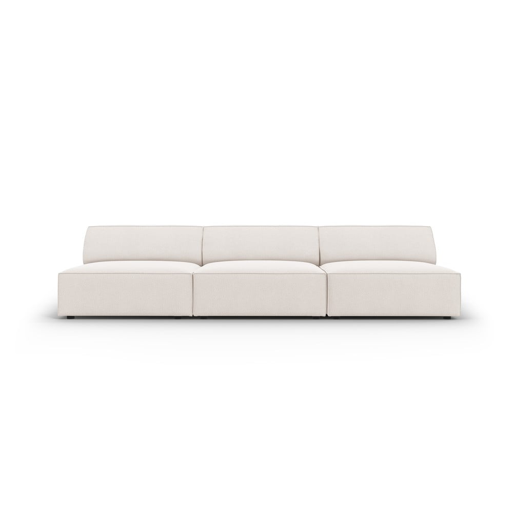 Bézs buklé szövet kanapé 240 cm Jodie – Micadoni Home