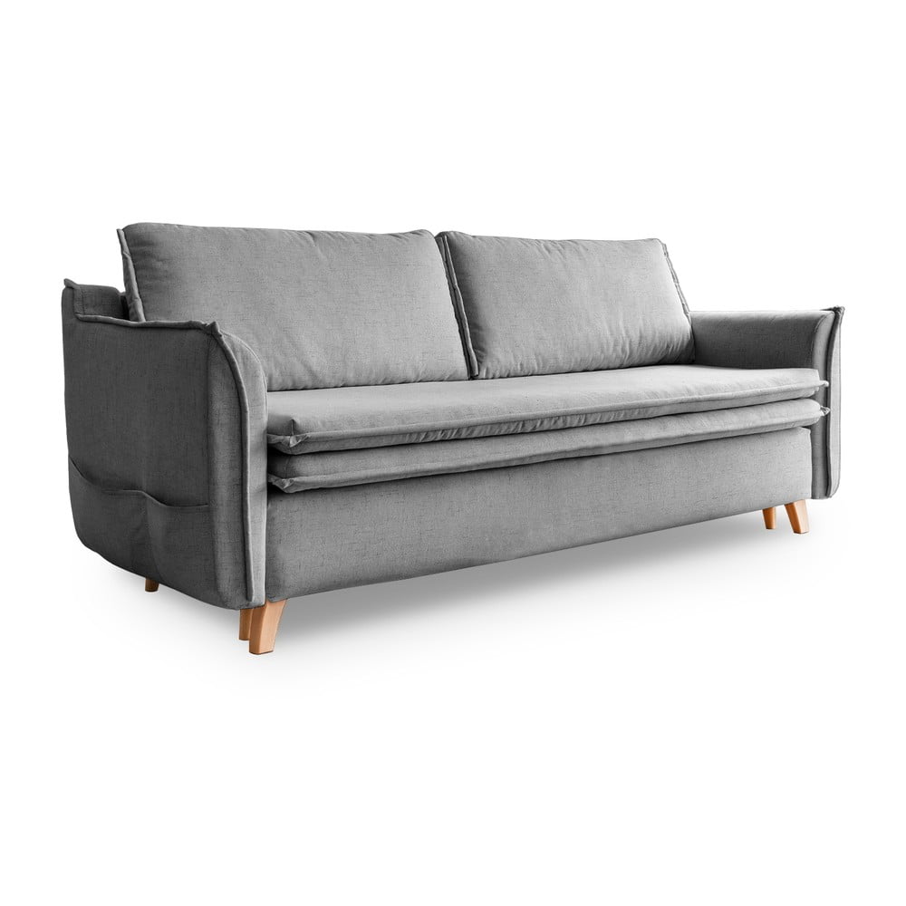 Szürke kinyitható kanapé 225 cm charming charlie – miuform