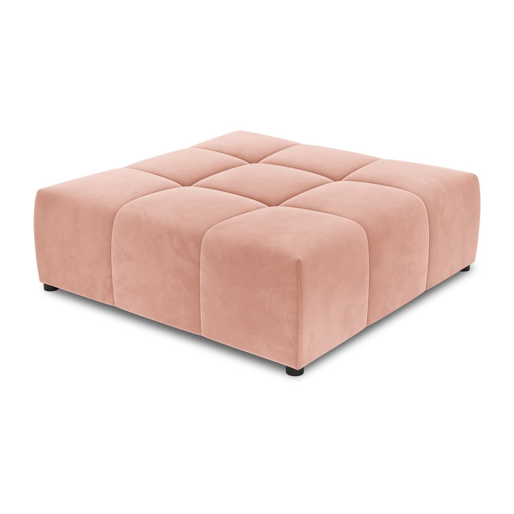 Rózsaszín bársony kanapé modul rome velvet - cosmopolitan design
