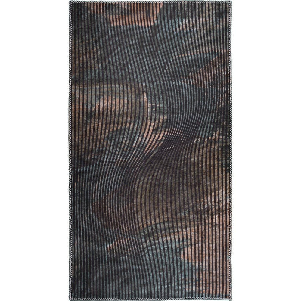 Sötétzöld mosható szőnyeg 80x50 cm - Vitaus