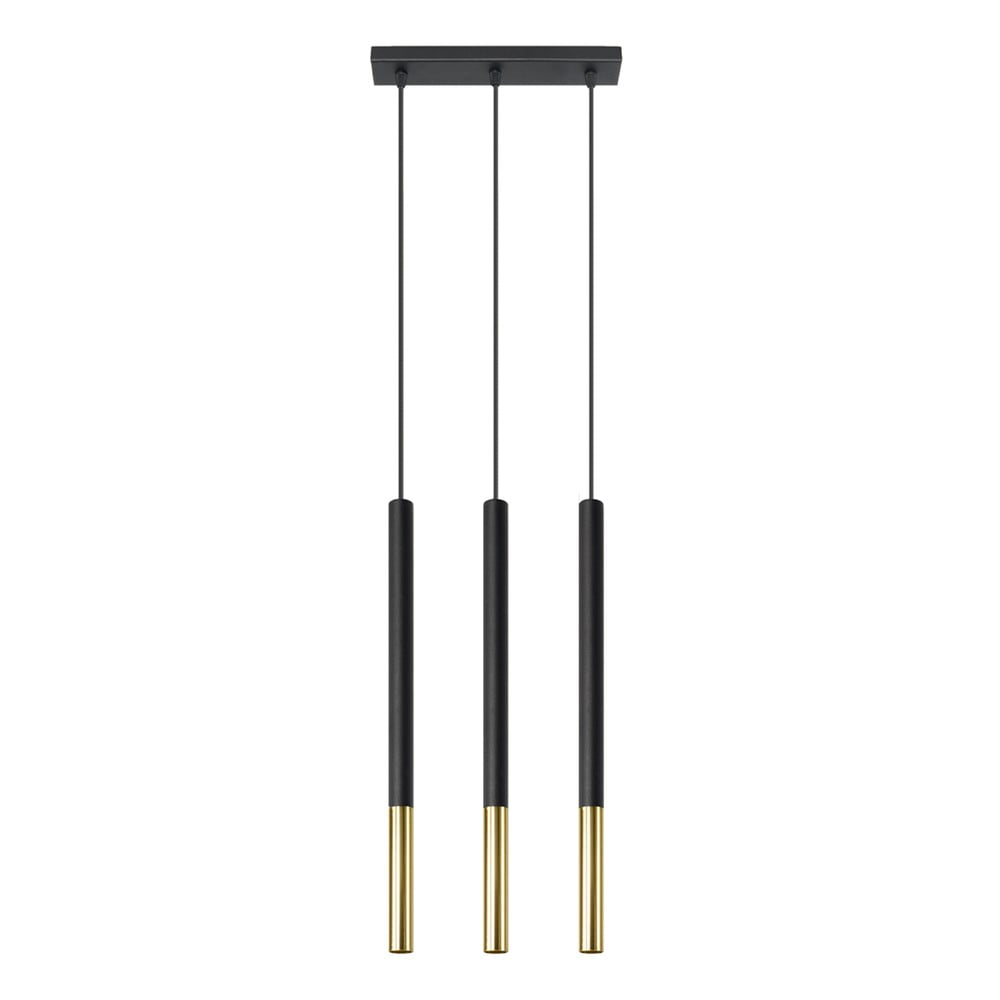 Asarot 3L fekete-aranyszínű függőlámpa - Nice Lamps