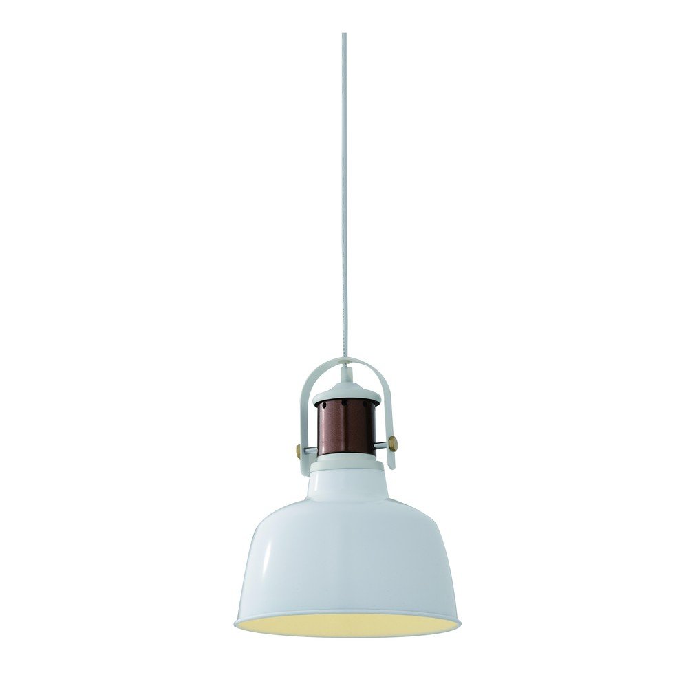 Fehér függőlámpa fém búrával ø 21,5 cm Noor – GTV