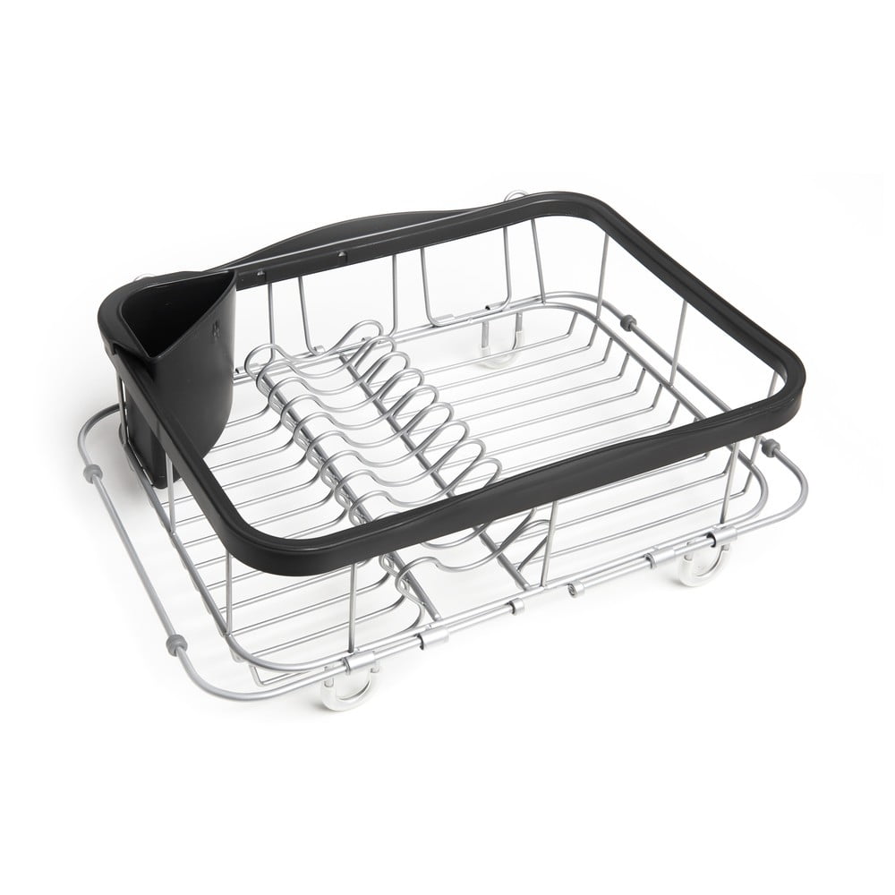 Fekete acél edényszárító 37x29 cm Sinkin – Umbra