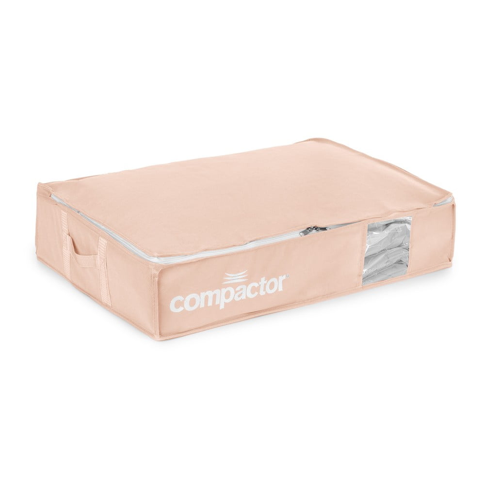 Vákuumos műanyag ágy alatti tárolódoboz 65x45x15,5 cm Pink Edition – Compactor