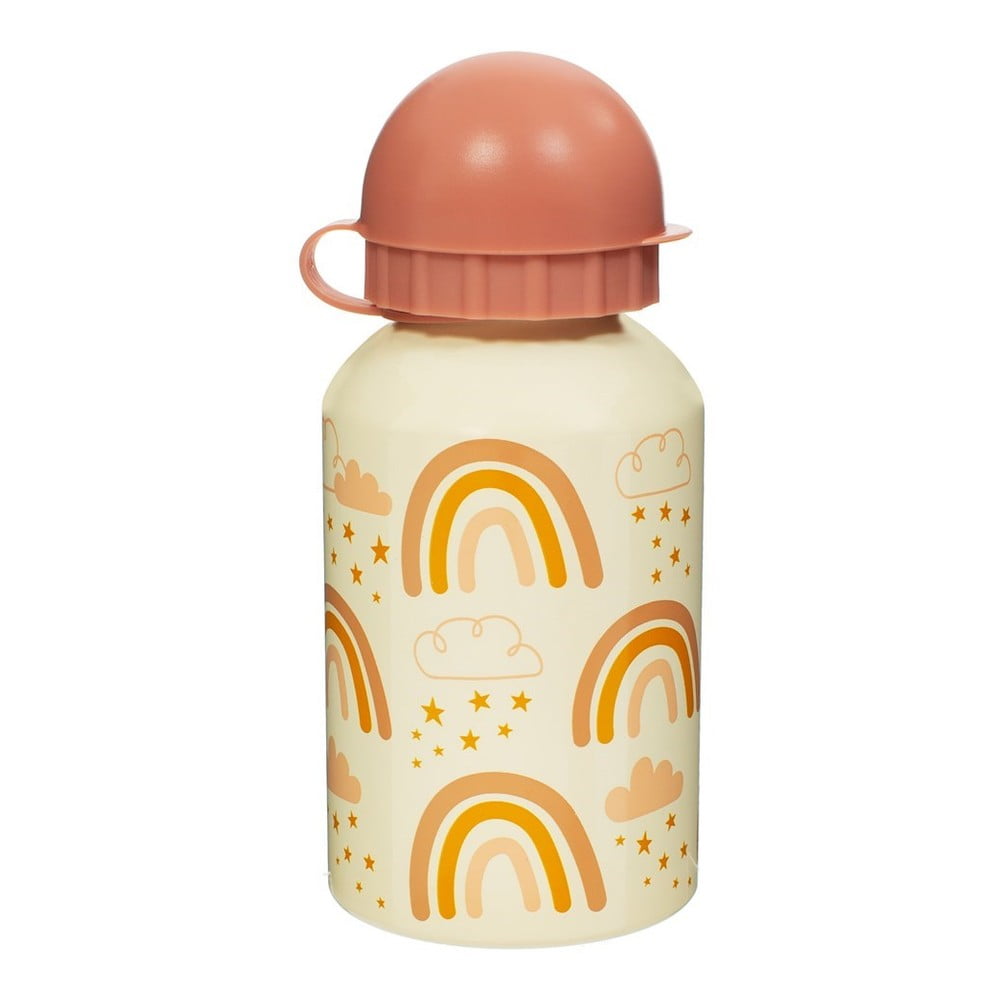 Earth Rainbow narancssárga-rózsaszín gyerek ivópalack, 250 ml - Sass & Belle