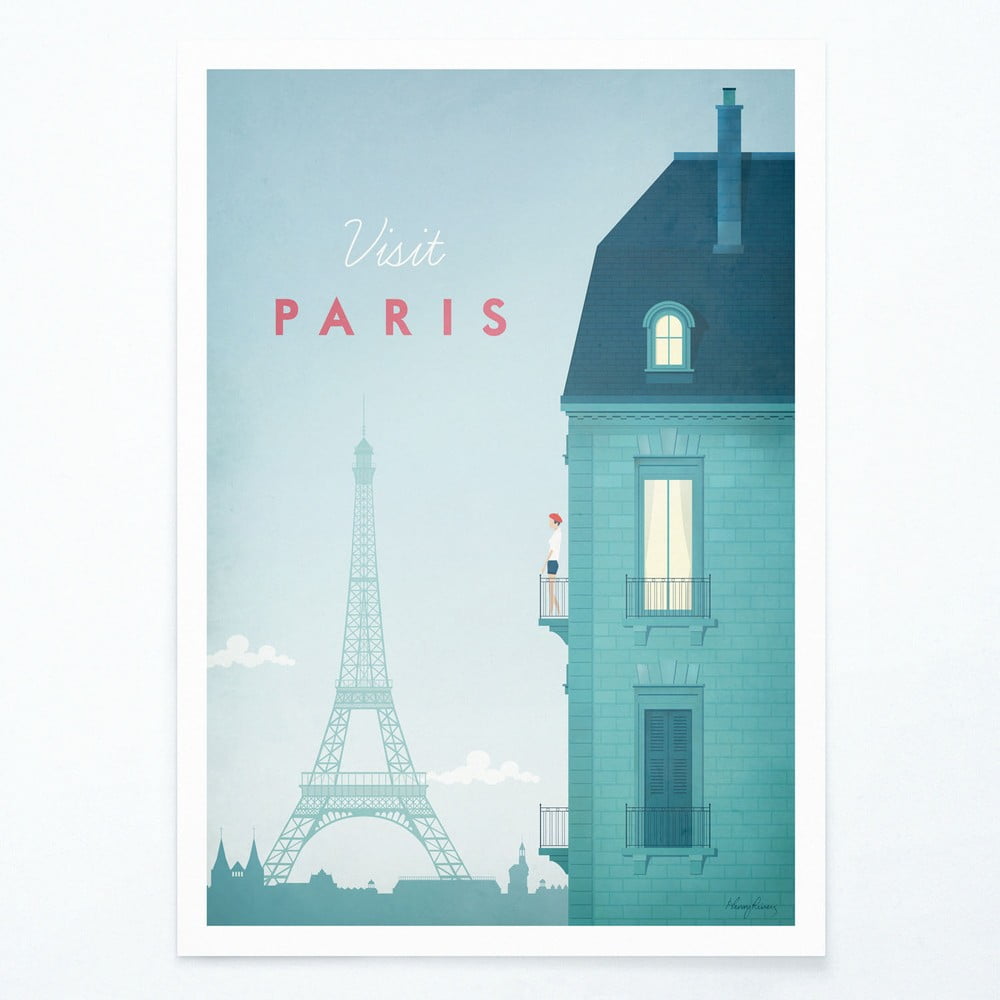 Poszter Paris, 30x40 cm - Travelposter