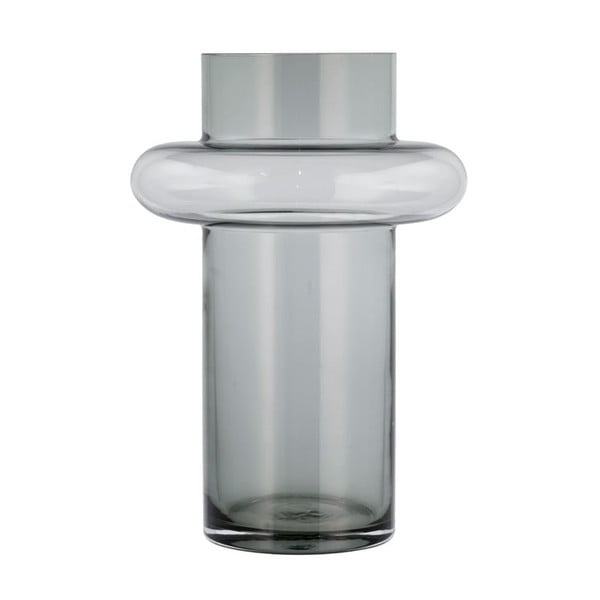 Tube szürke üveg váza, magasság 30 cm - Lyngby Glas