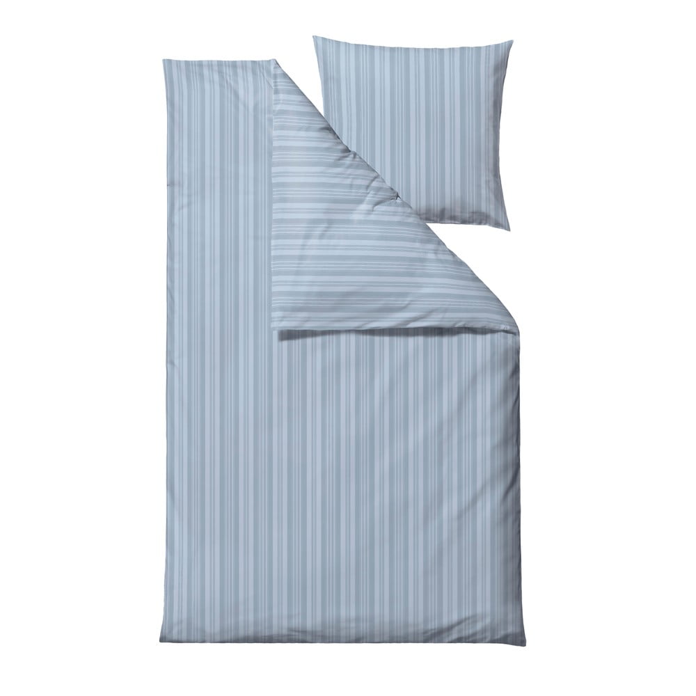 Világoskék egyszemélyes damaszt ágyneműhuzat 140x200 cm Noble – Södahl