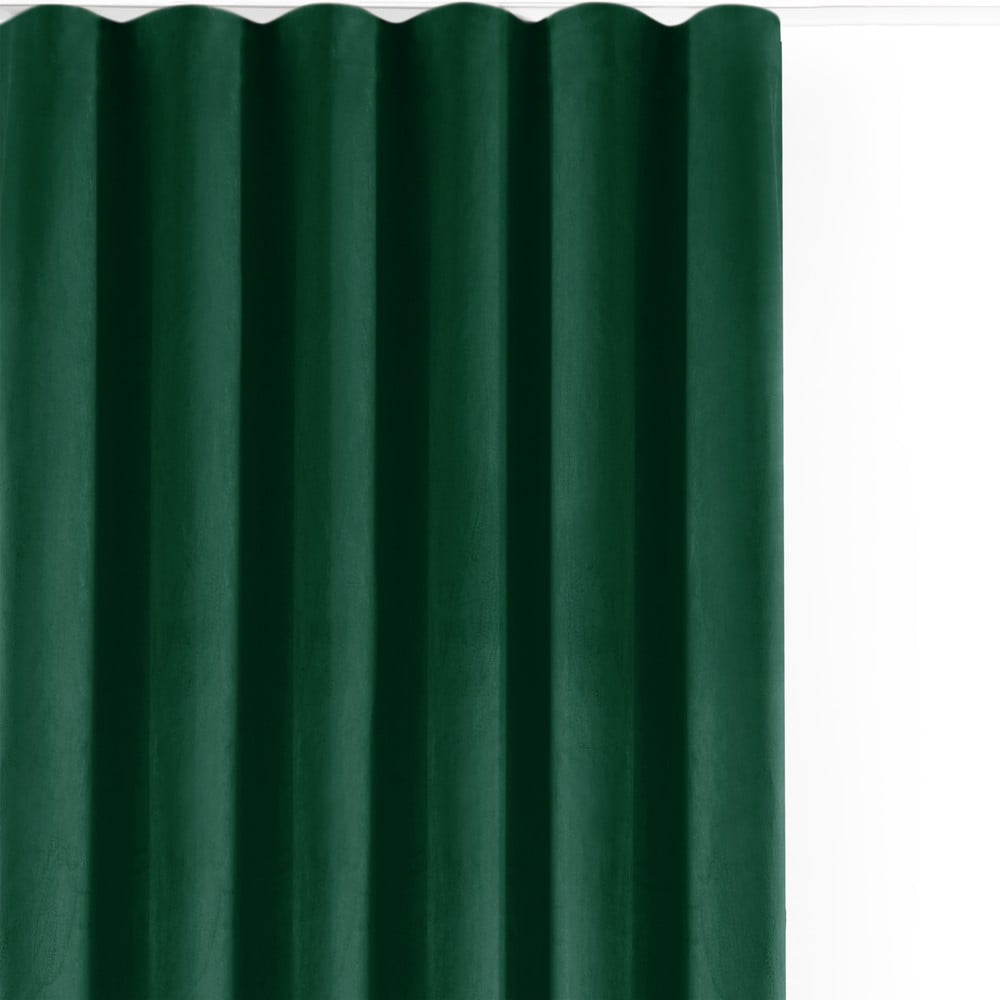 Zöld bársony dimout (semi-opac) függöny 400x225 cm Velto – Filumi
