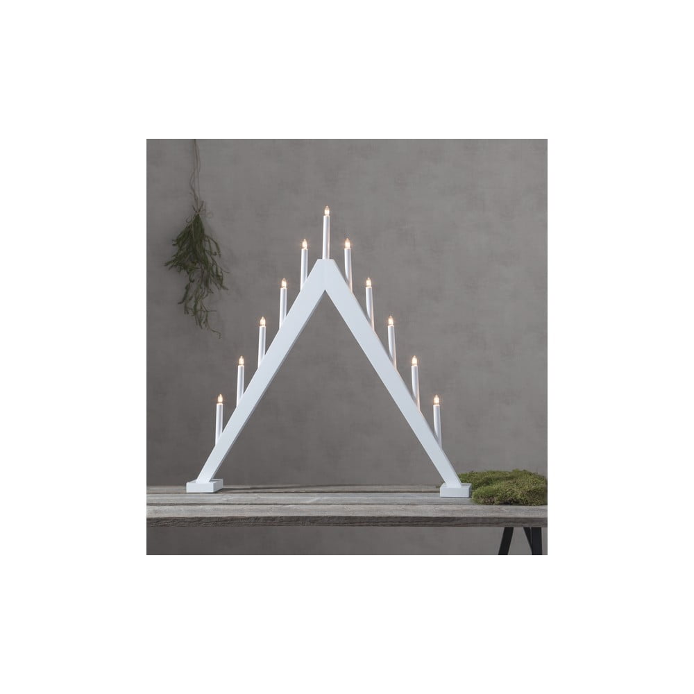 Trill fehér karácsonyi led gyertyatartó, magasság 79 cm - star trading