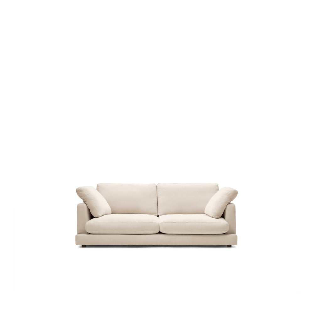 Krémszínű kanapé 210 cm gala – kave home