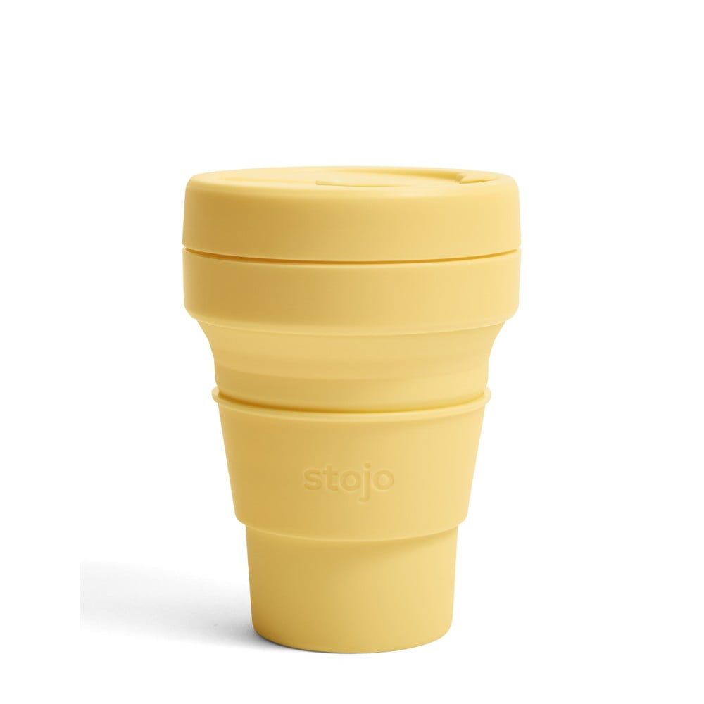 Pocket Cup Mimosa sárga összecsukható utazópohár, 355 ml - Stojo