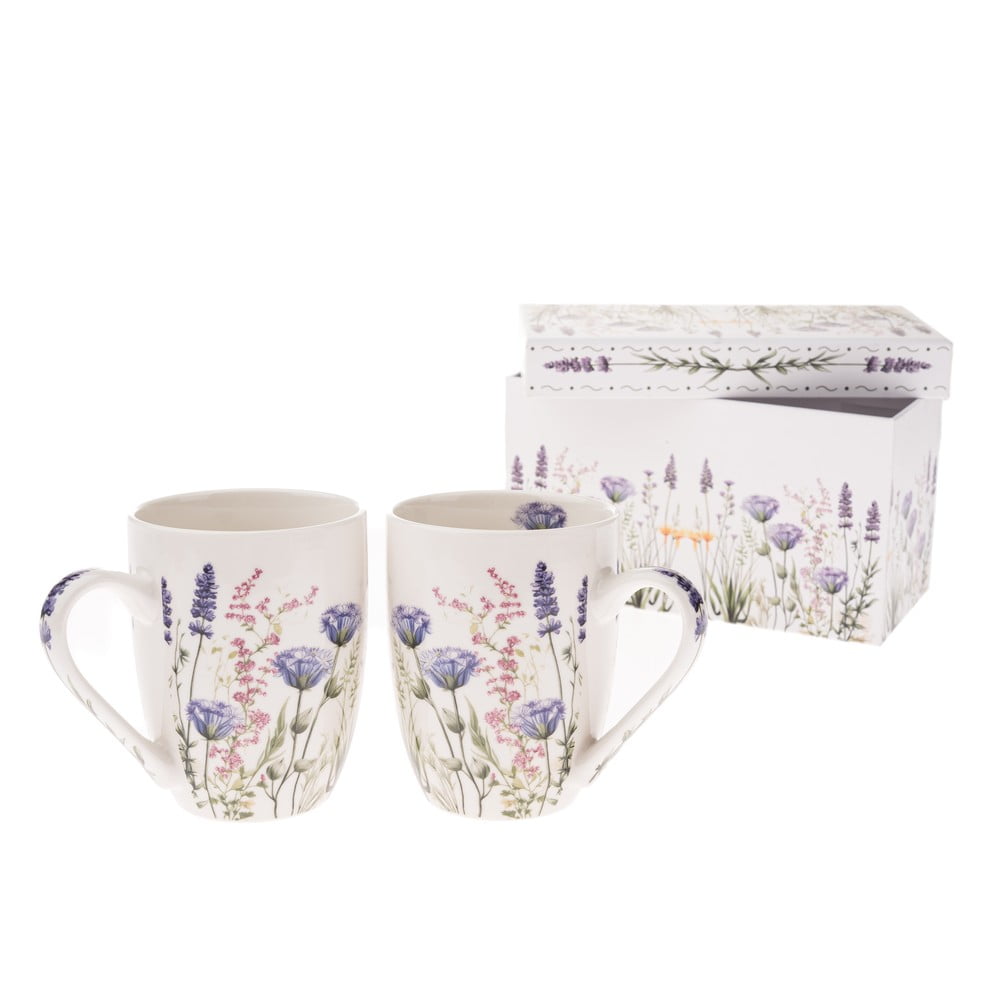 Krémszínű porcelán bögre szett 2 db-os 350 ml – Dakls