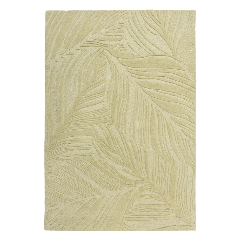Zöld gyapjú szőnyeg 200x290 cm lino leaf – flair rugs