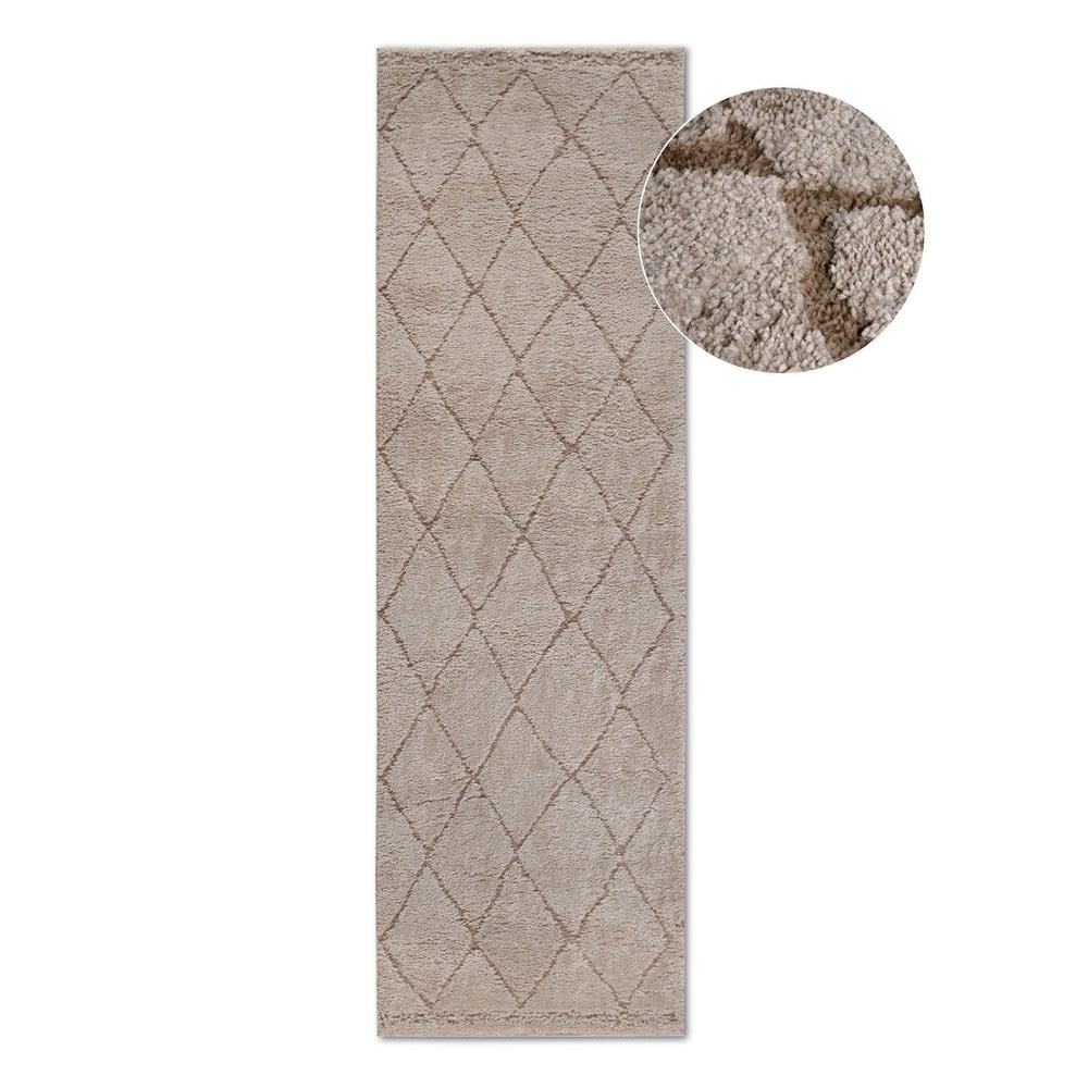 Bézs futószőnyeg 80x240 cm Perrotin Beige – Elle Decoration
