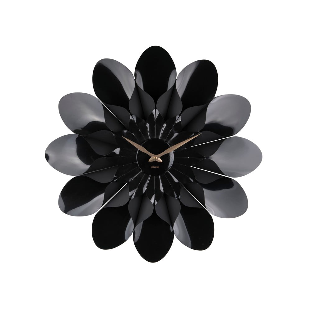 Karlsson flower fekete falióra, ø 60 cm - pt living
