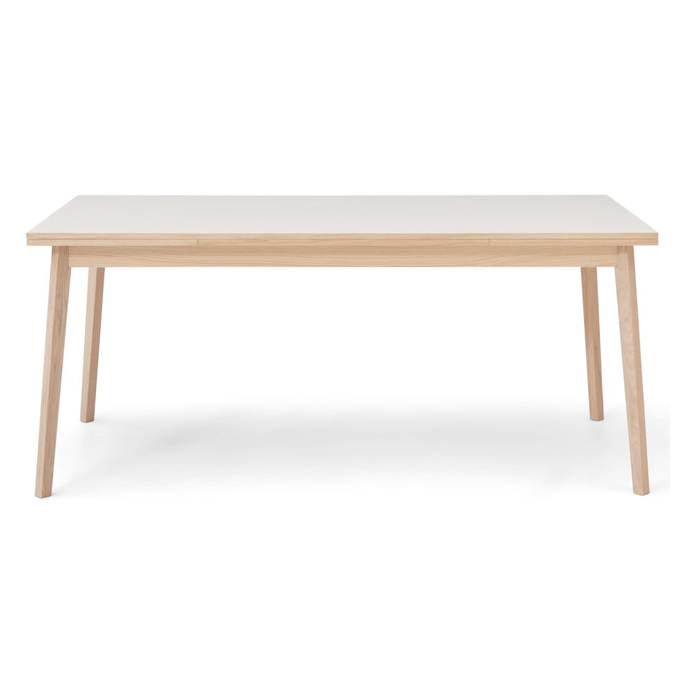 Hammel furniture single kihúzható étkezőasztal fehér asztallappal, 180 x 90 cm - hammel