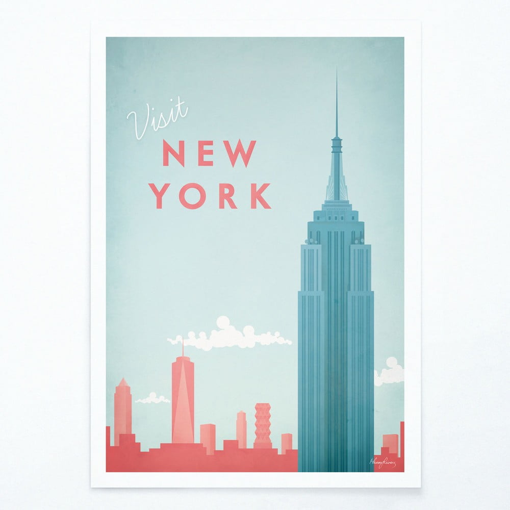 Poszter New York, 30x40 cm - Travelposter