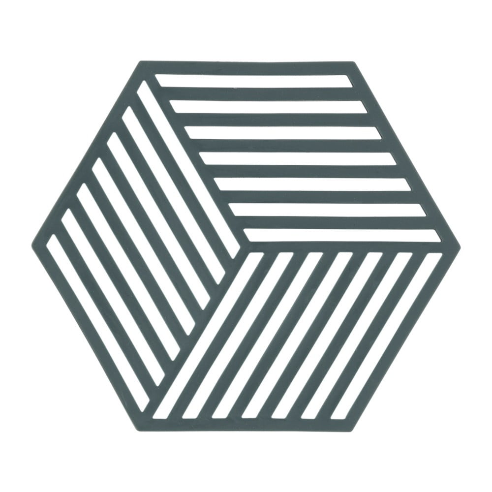 Hexagon szürkészöld szilikon edényalátét - Zone