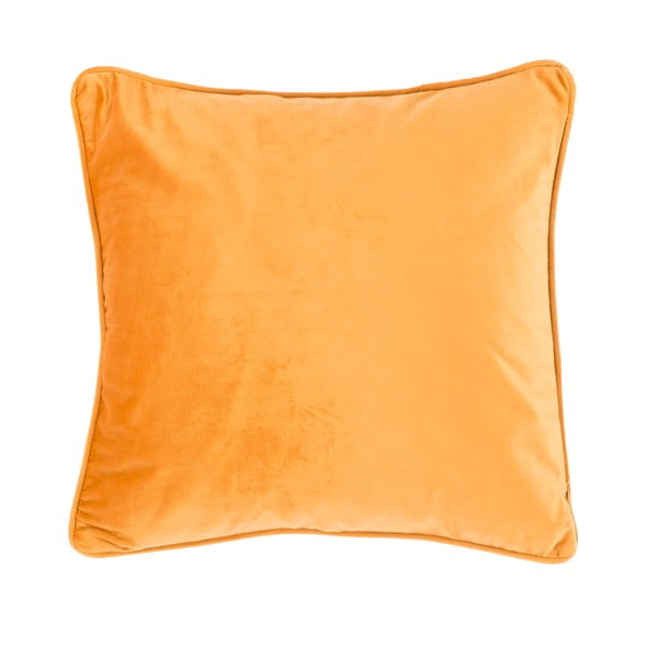 Velvety világos narancssárga díszpárna, 45 x 45 cm - Tiseco Home Studio