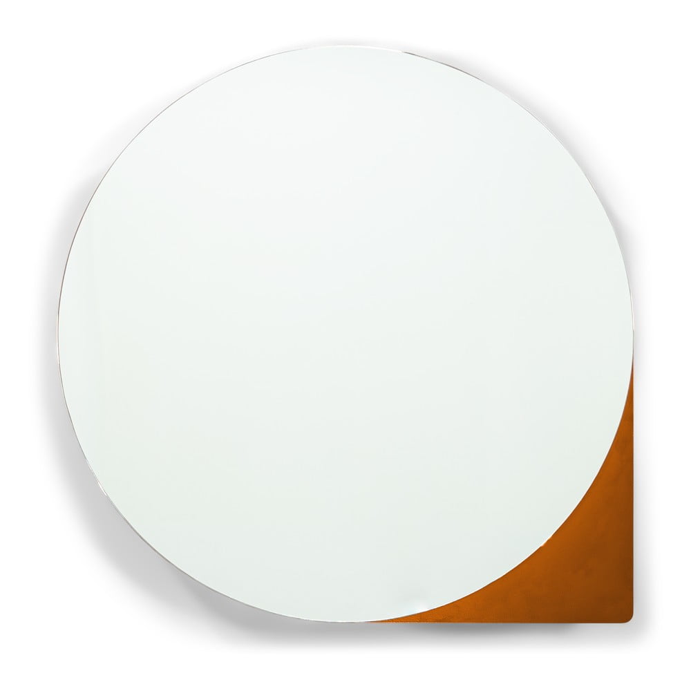 Téglavörös fém fali-tükrös fürdőszoba szekrény 55x55 cm Sonnet – Spinder Design