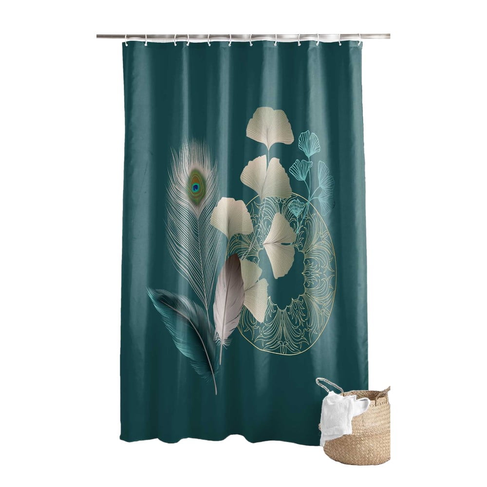 Zuhanyfüggöny 180x200 cm Ginkoblue – douceur d'intérieur