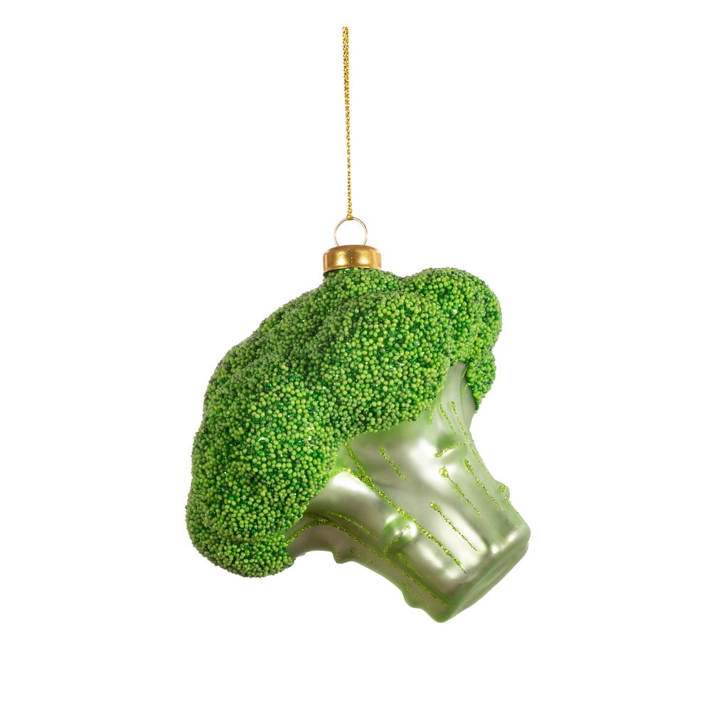 Üveg karácsonyfadísz Broccoli – Sass & Belle