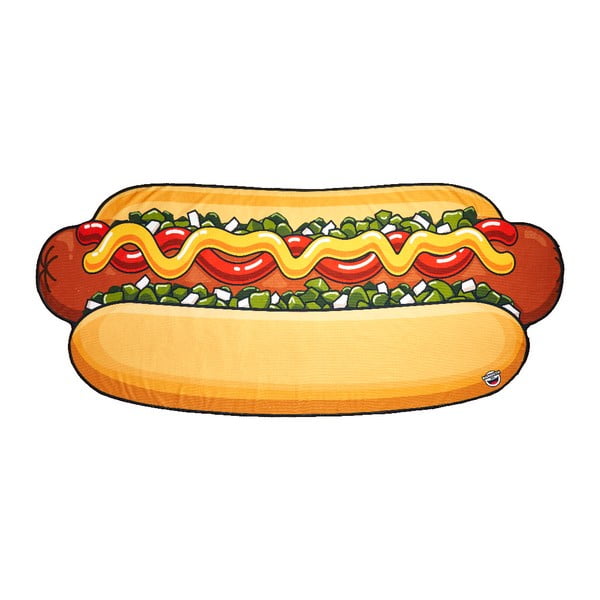Hot-dog formájú strandlepedő, 215,9 x 95,5 cm - Big Mouth Inc.