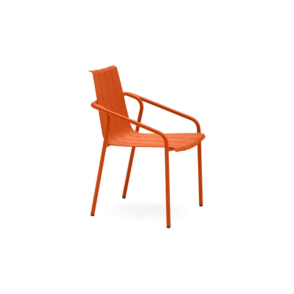 Narancssárga fém kerti szék szett 4 db-os fleole – ezeis