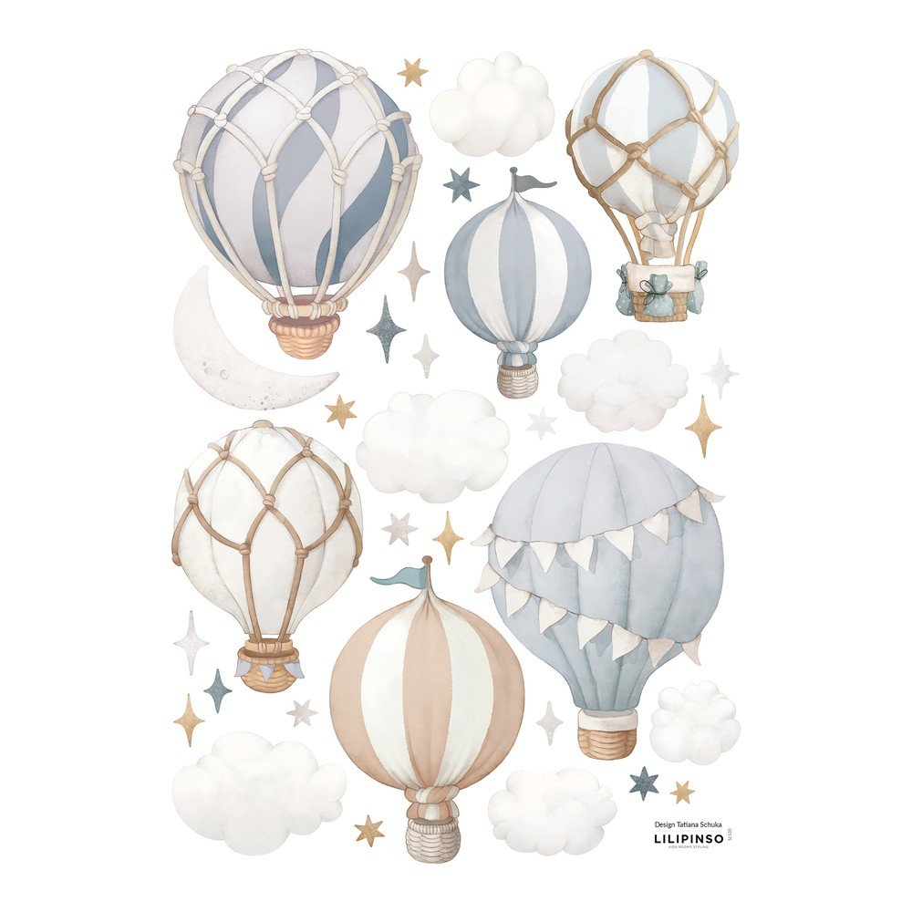 Matrica lap 30x42 cm Little Hotair Balloons – Lilipinso