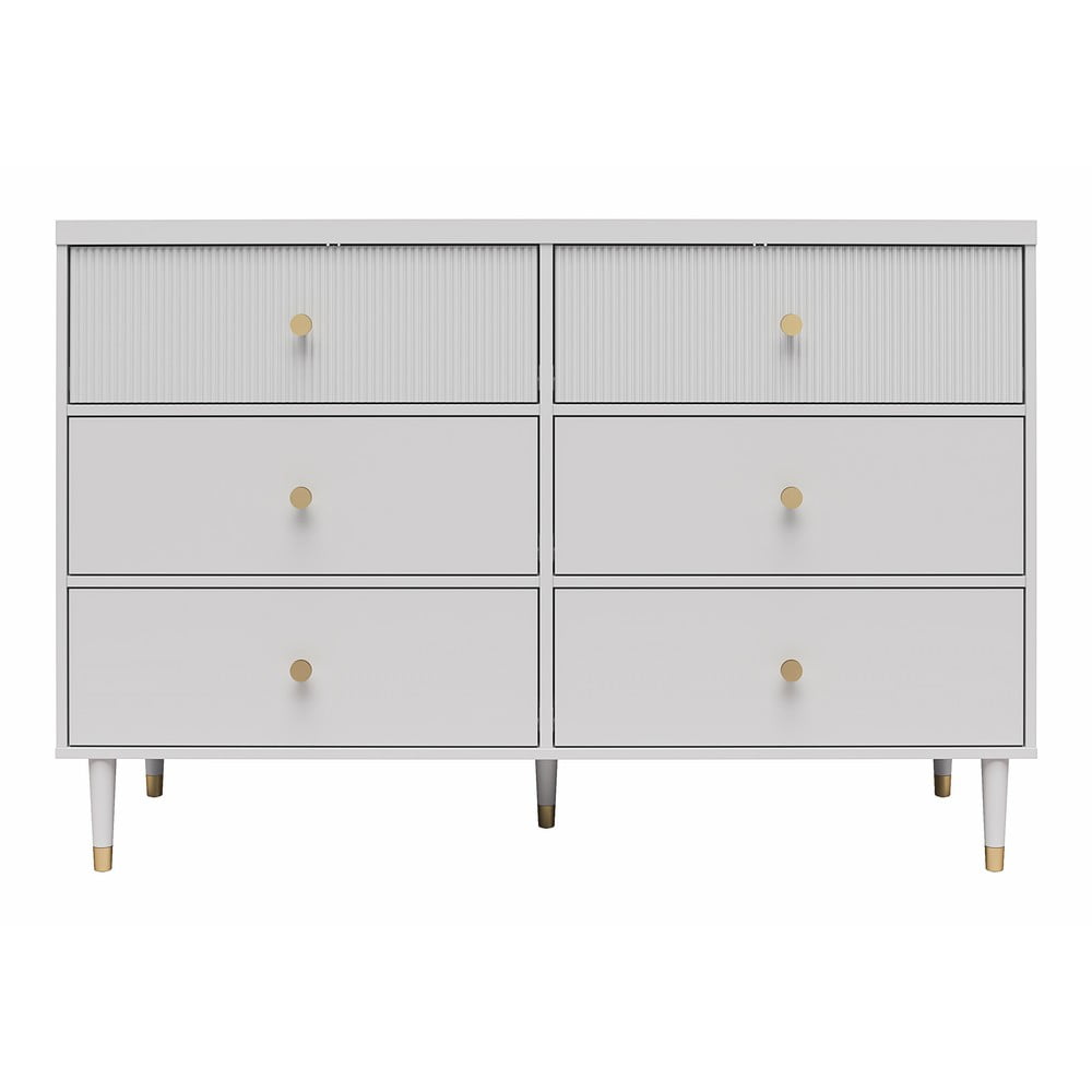 Szürke alacsony komód 138x93 cm Elizabeth – CosmoLiving by Cosmopolitan