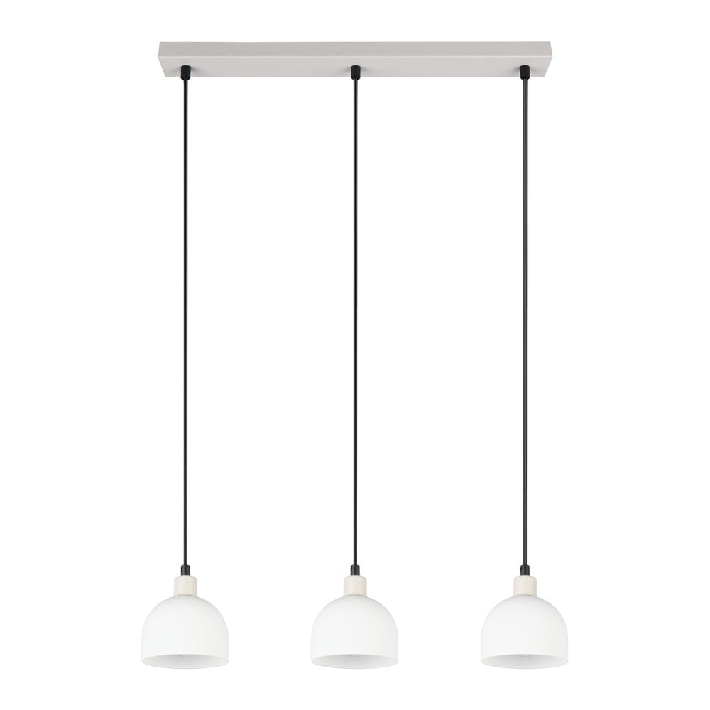 Fehér függőlámpa üveg búrával Molly – Trio