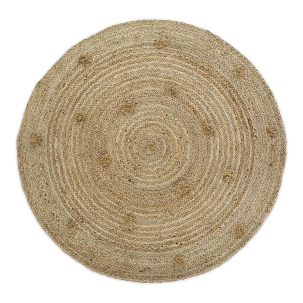 Siska kézzel készített, természetes juta szőnyeg, ø 140 cm - nattiot