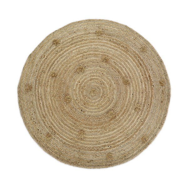Siska kézzel készített, természetes juta szőnyeg, ø 140 cm - Nattiot