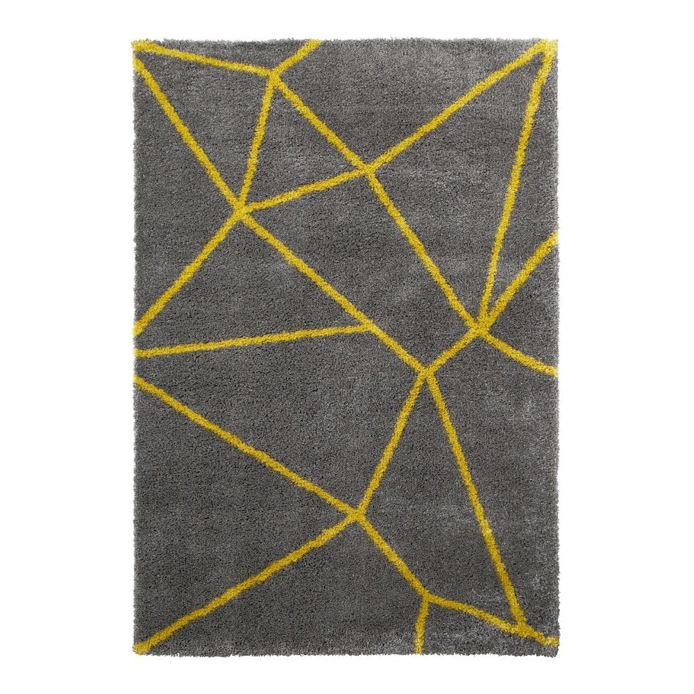 Royal Nomadic szürke-sárga szőnyeg, 120 x 170 cm - Think Rugs
