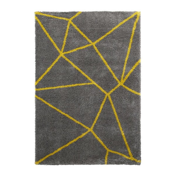 Royal Nomadic szürke-sárga szőnyeg, 120 x 170 cm - Think Rugs