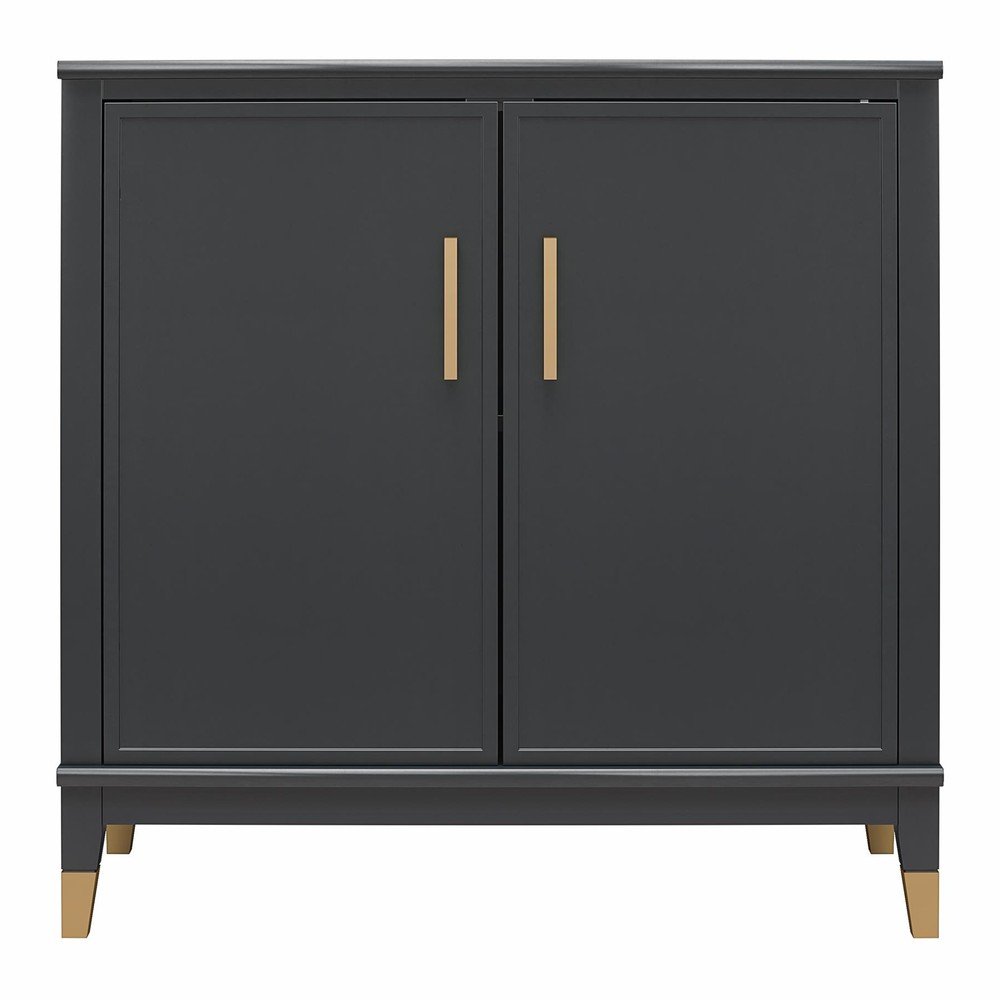 Fekete szekrény 84x84 cm Westerleigh – CosmoLiving by Cosmopolitan