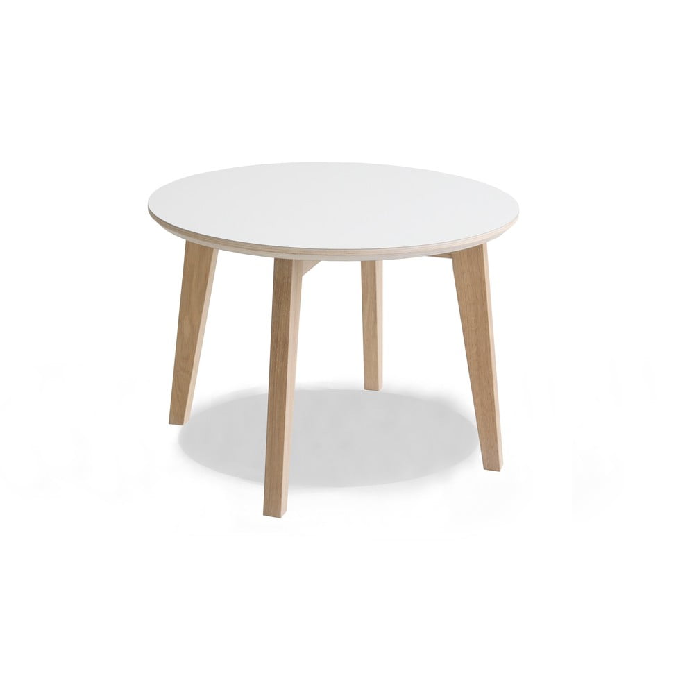 Hammel furniture iris dohányzóasztal fehér asztallappal, ø 60 cm - hammel