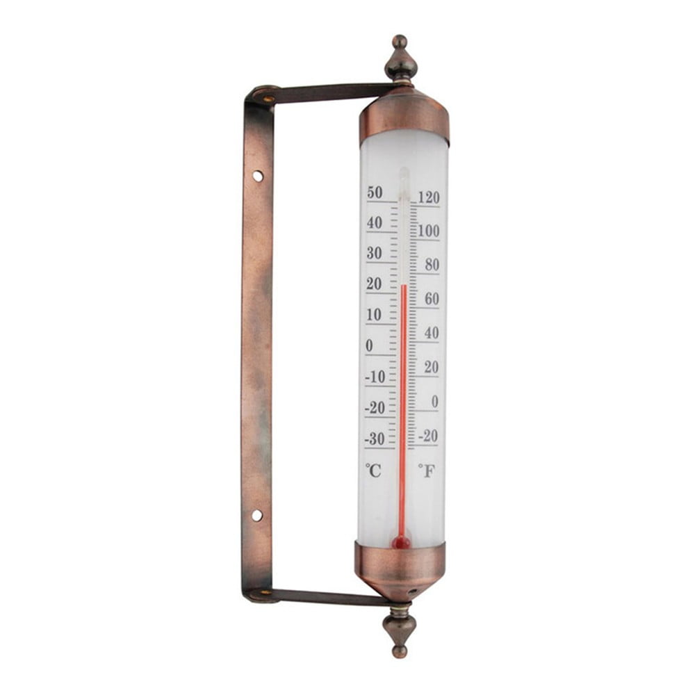 Bronzszínű hőmérő ablakra, magasság 25 cm - Esschert Design