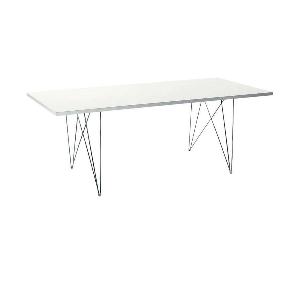 Bella fehér étkezőasztal, 200 x 90 cm - Magis